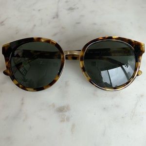Tory Burch Tortoise Round Sunglasses